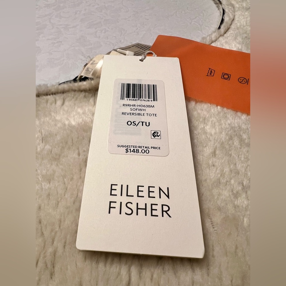 Eileen Fisher Soft Cream Tote Bag - Picture 3 of 8